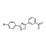 CAS#: 429624-16-8, 3-(4-Bromophenyl)-5-(3-Nitrophenyl)-1,2,4-Oxadiazole