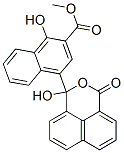 CAS 登录号：43000-19-7， 1-羟基-4-(1-羟基-3-氧代-1H,3H-萘并[1,8-cd]吡喃-1-基)-2-萘甲酸甲酯