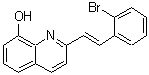 CAS 登录号：430460-55-2， 2-[(E)-2-(2-溴苯基)乙烯基]-8-喹啉醇