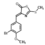 CAS#: 430464-08-7, (4Z)-4-(3-Bromo-4-Methoxybenzylidene)-2-(Methylsulfanyl)-1,3-Thiazol-5(4H)-One