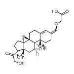 CAS#: 43188-86-9, ({(Z)-[(3Z,11beta)-11,17,21-Trihydroxy-20-Oxopregn-4-En-3-Ylidene]Amino}Oxy)Acetic Acid