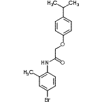 CAS 登录号：432496-28-1， N-(4-溴-2-甲基苯基)-2-(4-异丙基苯氧基)乙酰胺