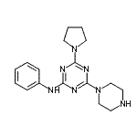CAS#: 433329-01-2, N-Phenyl-4-(1-Piperazinyl)-6-(1-Pyrrolidinyl)-1,3,5-Triazin-2-Amine