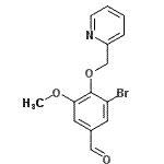 CAS 登录号：433330-10-0， 3-溴-5-甲氧基-4-(2-吡啶基甲氧基)苯甲醛