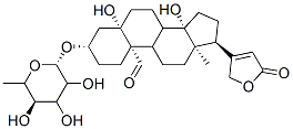 CAS 登录号：4336-94-1， 3b-[(6-脱氧-beta-D-别吡喃糖基)氧基]-5,14-二羟基-19-氧代-5b-心甾-20(22)-烯内酯