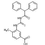 CAS#: 433695-07-9, 3-{[(Diphenylacetyl)Carbamothioyl]Amino}-4-Methylbenzoic Acid