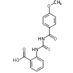 CAS#: 433696-12-9, 2-{[(4-Methoxybenzoyl)Carbamothioyl]Amino}Benzoic Acid