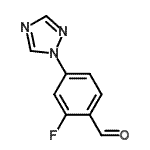 CAS#: 433920-89-9, 2-Fluoro-4-(1,2,4-Triazol-1-Yl)Benzaldehyde