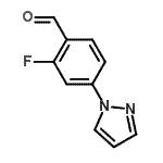 CAS#: 433920-90-2, 2-Fluoro-4-(1H-Pyrazol-1-Yl)Benzaldehyde