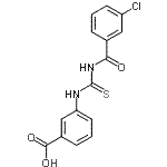 CAS 登录号：433942-71-3， 3-{[(3-氯苯甲酰基)硫代氨基甲酰]氨基}苯甲酸