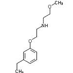 CAS 登录号：433945-47-2， 2-(3-乙基苯氧基)-N-(2-甲氧基乙基)乙胺