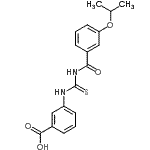 CAS#: 433956-71-9, 3-{[(3-Isopropoxybenzoyl)Carbamothioyl]Amino}Benzoic Acid