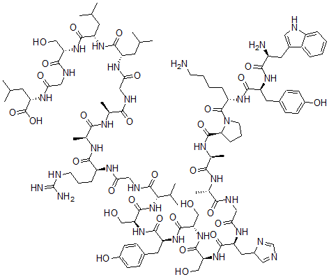 CAS 登录号：434897-64-0， L-色氨酰-L-酪氨酰-L-赖氨酰-L-脯氨酰-L-丙氨酰-L-丙氨酰甘氨酰-L-组氨酰-L-丝氨酰-L-丝氨酰-L-酪氨酰-L-丝氨酰-L-缬氨酰甘氨酰-L-精氨酰-L-丙氨酰-L-丙氨酰甘氨酰-L-亮氨酰-L-亮氨酰-L-丝氨酰甘氨酰-L-亮氨酸
