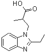CAS 登录号：435342-07-7， 3-(2-乙基-1H-苯并咪唑-1-基)-2-甲基丙酸
