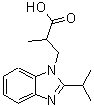 CAS 登录号：435342-08-8， 3-(2-异丙基-1H-苯并咪唑-1-基)-2-甲基丙酸