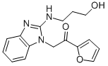 CAS#: 435345-14-5, 1-Furan-2-Yl-2-[2-(3-Hydroxy-Propylamino)-Benzoimidazol-1-Yl]-Ethanone