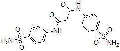 CAS 登录号：4354-82-9， N,N''-二-(4-氨基磺酰基-苯基)-丙二酰胺