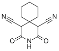 CAS 登录号：4355-15-1， 2,4-二氧代-3-氮杂螺[5.5]十一烷-1,5-二甲腈
