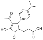 CAS#: 436088-35-6, 3-[3-Acetyl-4-Hydroxy-2-(4-Isopropyl-Phenyl)-5-Oxo-2,5-Dihydro-Pyrrol-1-Yl]-Propionic Acid