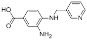 CAS 登录号：436088-89-0， 3-氨基-4-[(吡啶-3-基甲基)-氨基]-苯甲酸