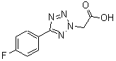 CAS 登录号：436091-81-5， [5-(4-氟苯基)-2H-四唑-2-基]乙酸
