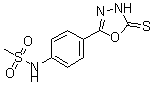 CAS#: 436095-78-2, N-[4-(4,5-Dihydro-5-Thioxo-1,3,4-Oxadiazol-2-Yl)Phenyl]-Methanesulfonamide
