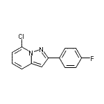 CAS#: 437384-07-1, 7-Chloro-2-(4-Fluorophenyl)Pyrazolo[1,5-a]Pyridine