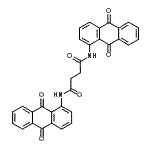 CAS 登录号：4375-89-7， N,N'-二(9,10-二氧代-9,10-二氢-1-蒽基)琥珀酰胺