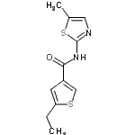 CAS#: 438215-39-5, 5-Ethyl-N-(5-Methyl-1,3-Thiazol-2-Yl)-3-Thiophenecarboxamide