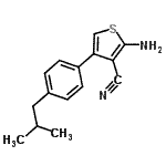 CAS#: 438218-65-6, 2-Amino-4-(4-Isobutylphenyl)-3-Thiophenecarbonitrile