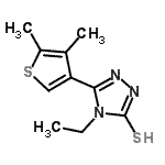 CAS#: 438229-96-0, 5-(4,5-Dimethyl-3-Thienyl)-4-Ethyl-4H-1,2,4-Triazole-3-Thiol