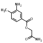 CAS 登录号：438595-66-5， 2-氨基-2-氧代乙基3-氨基-4-甲基苯甲酸酯