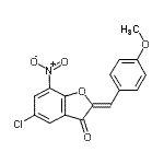 CAS#: 438625-26-4, (2Z)-5-Chloro-2-(4-Methoxybenzylidene)-7-Nitro-1-Benzofuran-3(2H)-One