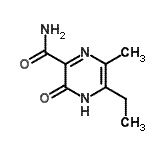 CAS 登录号：440124-21-0， 5-乙基-6-甲基-3-氧代-3,4-二氢-2-吡嗪甲酰胺