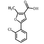 CAS#: 4414-49-7, 5-(2-Chlorophenyl)-2-Methyl-3-Furoic Acid