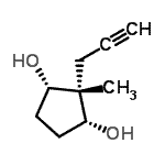 CAS#: 442668-74-8, (1R,2S,3S)-2-Methyl-2-(2-Propyn-1-Yl)-1,3-Cyclopentanediol