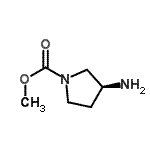 CAS#: 442873-98-5, Methyl (3S)-3-Amino-1-Pyrrolidinecarboxylate