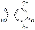 CAS 登录号：4440-39-5， 3,6-二羟基-5-氧代-1,3,6-环庚三烯-1-羧酸