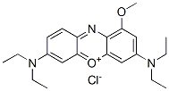CAS 登录号：4444-00-2， 3,7-二(二乙基氨基)-1-甲氧基吩恶嗪-5-鎓氯化物