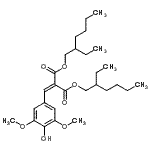 CAS#: 444811-29-4, Bis(2-Ethylhexyl) (4-Hydroxy-3,5-Dimethoxybenzylidene)Malonate