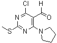 CAS#: 445040-59-5, 4-Chloro-2-(Methylsulfanyl)-6-(1-Pyrrolidinyl)-5-Pyrimidinecarbaldehyde