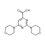 CAS#: 450368-32-8, 2,6-Di(4-Morpholinyl)-4-Pyrimidinecarboxylic Acid