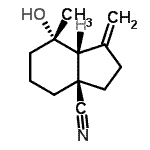 CAS#: 450406-25-4, (3aR,7S,7aR)-7-Hydroxy-7-methyl-1-methyleneoctahydro-3aH-indene-3a-carbonitrile