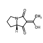 CAS 登录号：451462-80-9， (2E,7aS)-2-(1-羟基乙亚基)四氢-1H-吡咯里嗪-1,3(2H)-二酮