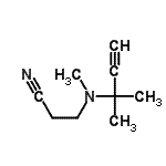 CAS 登录号：451494-71-6， 3-[甲基(2-甲基-3-丁炔-2-基)氨基]丙腈
