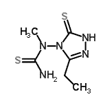 CAS#: 451506-34-6, 1-(3-Ethyl-5-Thioxo-1,5-Dihydro-4H-1,2,4-Triazol-4-Yl)-1-Methylthiourea