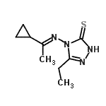 CAS#: 452277-15-5, 4-[(E)-(1-Cyclopropylethylidene)Amino]-5-Ethyl-2,4-Dihydro-3H-1,2,4-Triazole-3-Thione