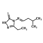 CAS#: 452277-41-7, 5-Ethyl-4-[(E)-(3-Methylbutylidene)Amino]-2,4-Dihydro-3H-1,2,4-Triazole-3-Thione