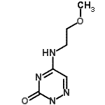 CAS 登录号：459212-54-5， 5-[(2-甲氧基乙基)氨基]-1,2,4-三嗪-3(2H)-酮
