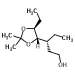 CAS 登录号：460077-02-5， (1S)-3,4-二脱氧-3-乙基-1-C-乙基-1,2-O-异亚丙基-D-苏-戊糖醇